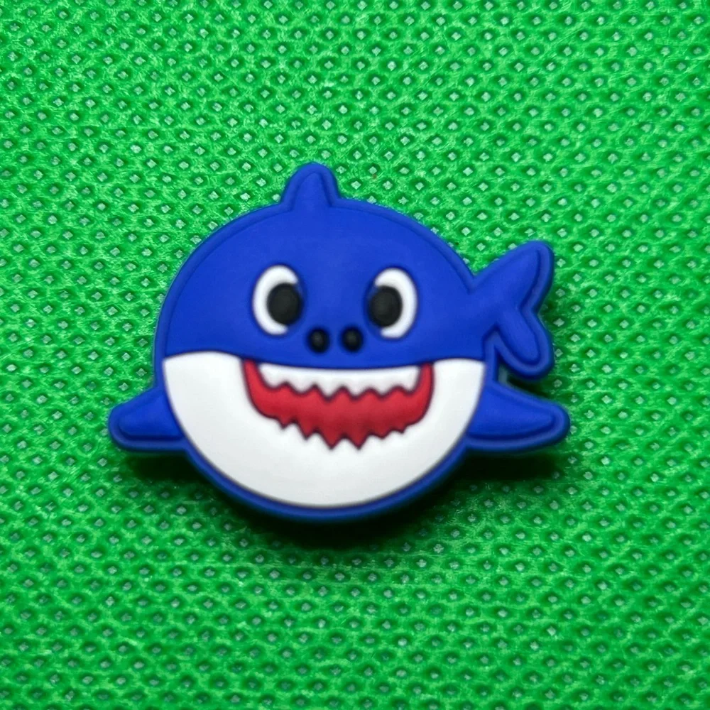 🌼 (5/$10 or 10/$15) NEW “Baby Shark” 🎀 Croc Charm Collection Blue/Daddy Shark